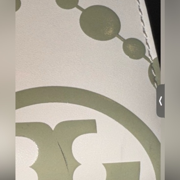 Tory Burch Cream, green and Brown Tote Bag - Picture 7 of 7